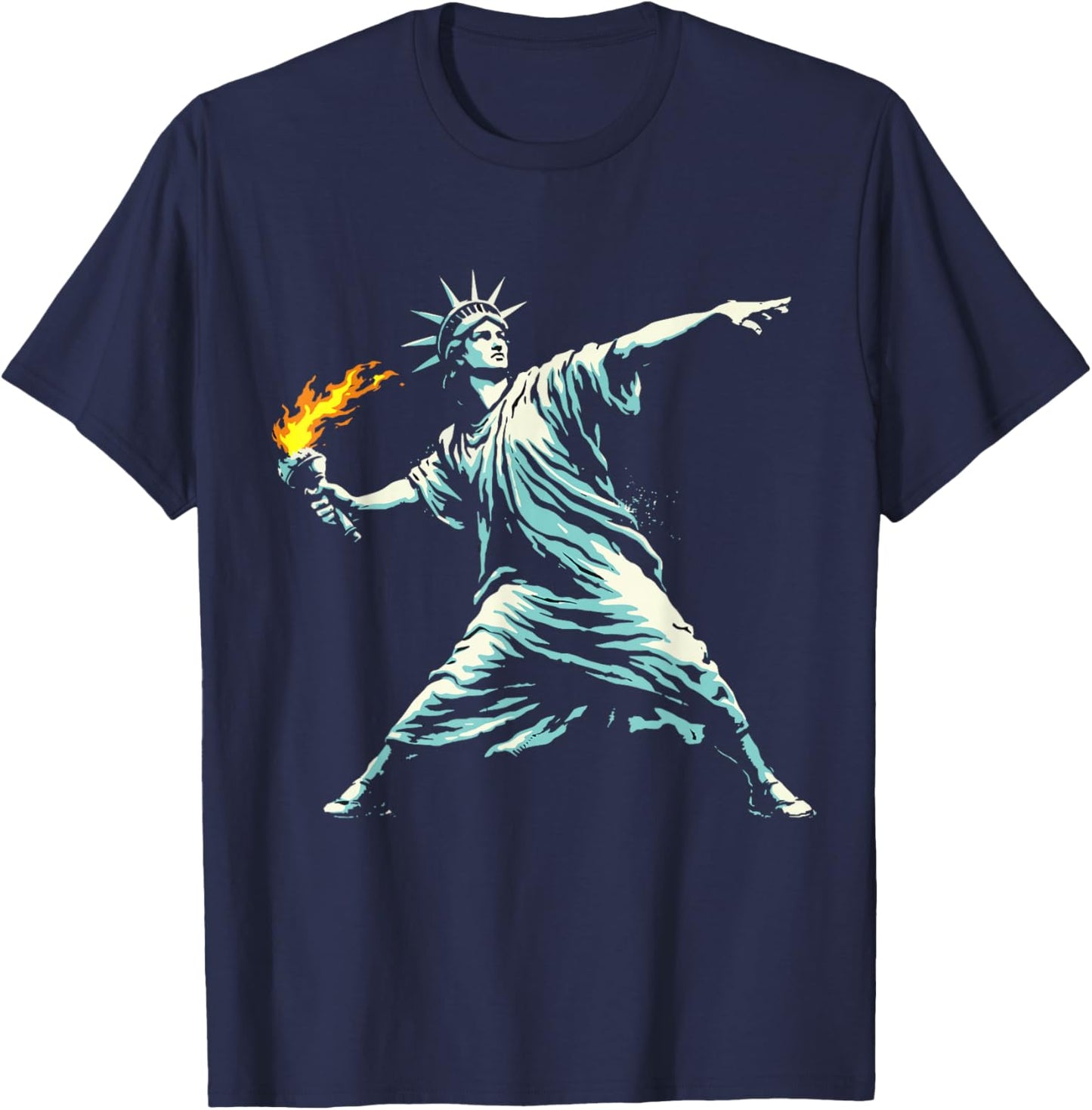 Statue of Liberty Resist T-Shirt - T-Shirt | Navy