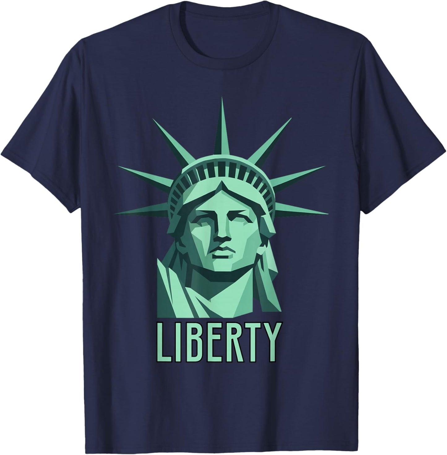 Patriotic Statue of Liberty 250 Years Anniversary of America T-Shirt - T-Shirt | Navy