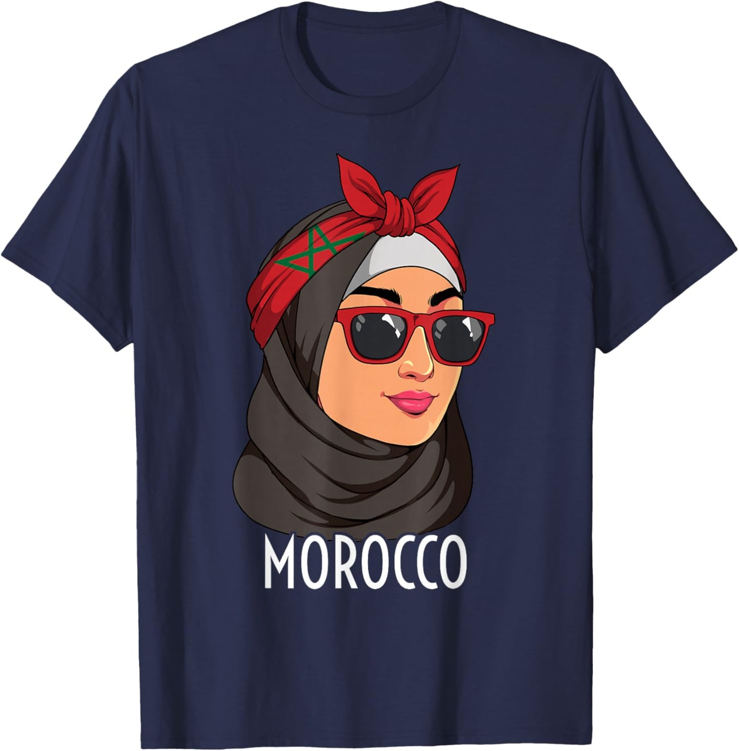 Moroccan Girl Morocco T-Shirt - T-Shirt | Navy