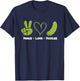 Peace Love Pickles - Dill Pickle Lover Pickling Cucumber T-Shirt - T-Shirt | Navy