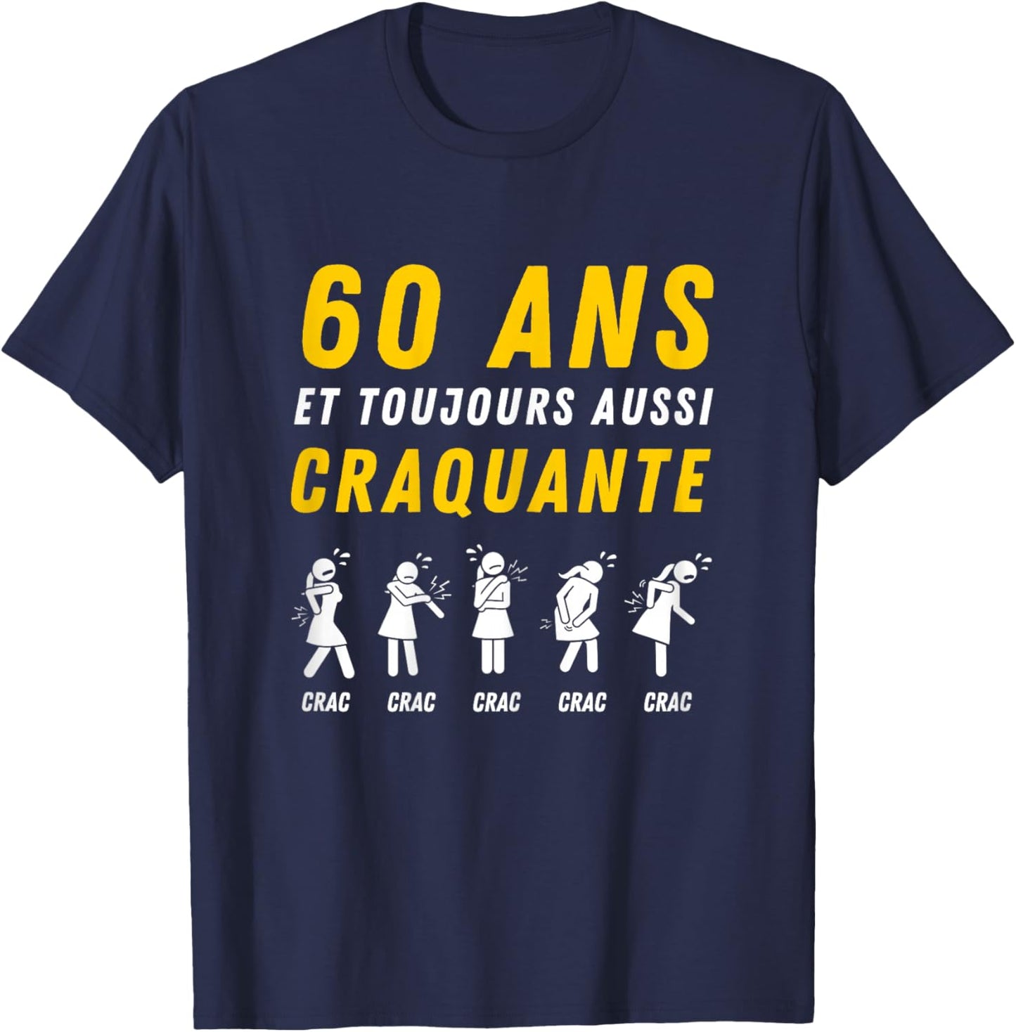 Gift 60 Years Woman 1966 Funny Birthday Woman T-Shirt - T-Shirt | Navy