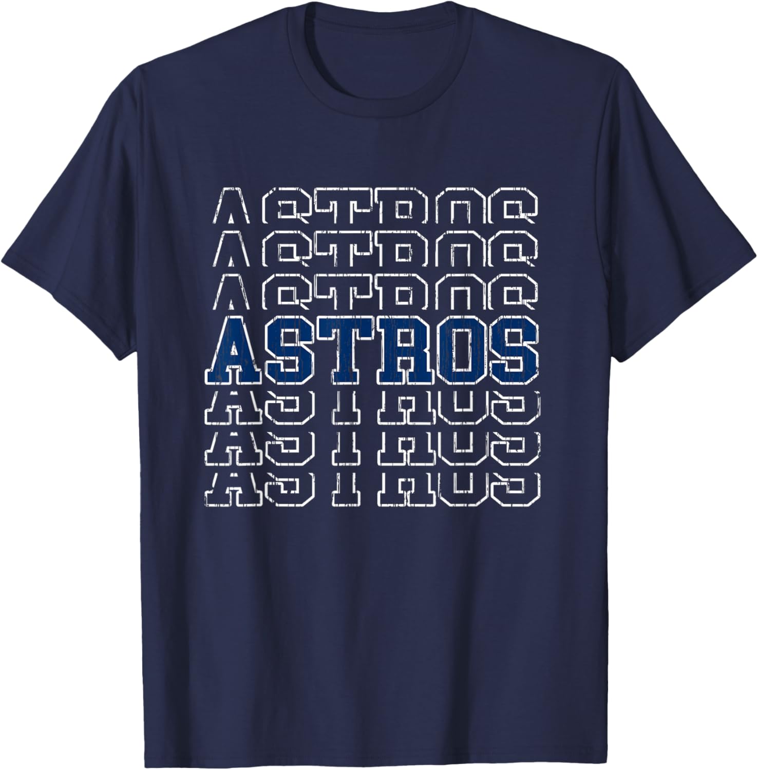 Astros Retro Gift Women Boys Girls Kids T-Shirt - T-Shirt | Navy