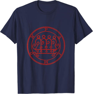 Paimon Demon Goetia Grimoire Sigil Magick T-Shirt - T-Shirt | Navy