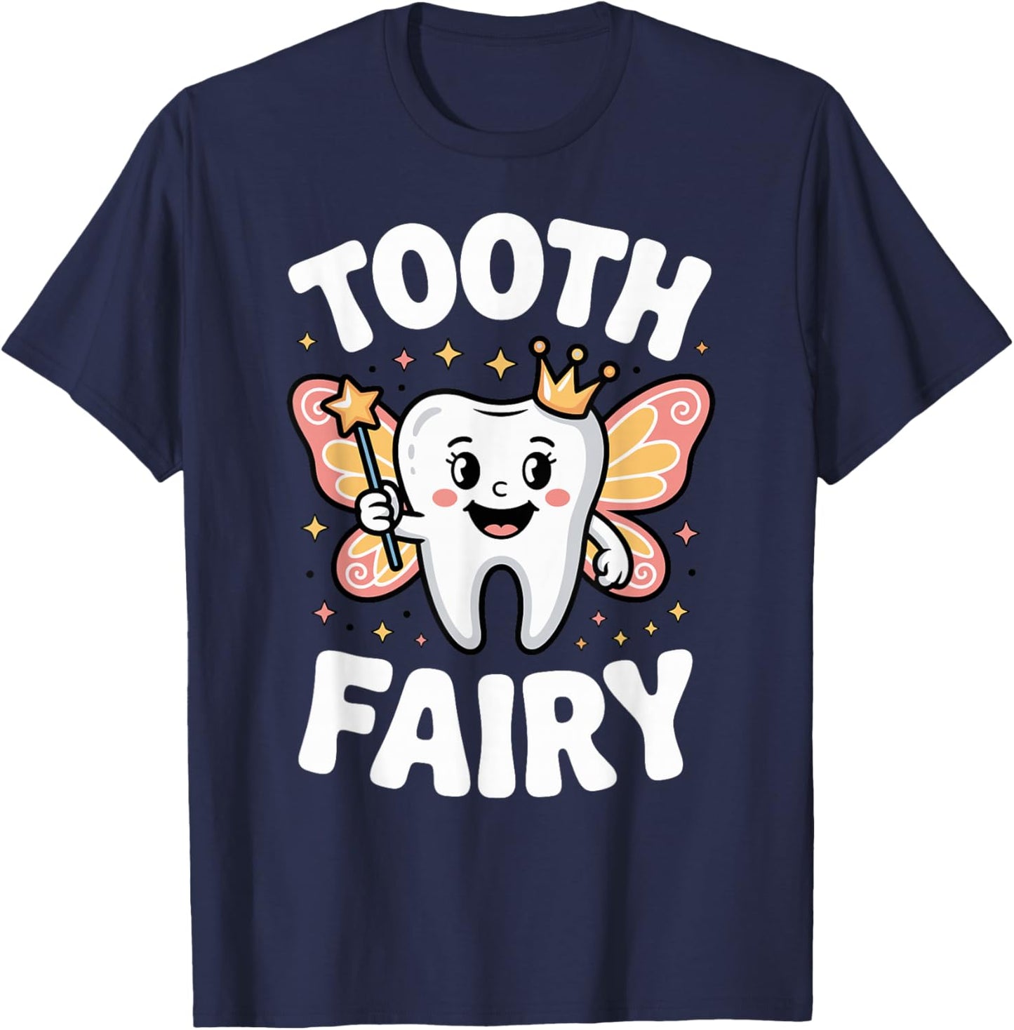 Funny Dentist Easy Costume Halloween Tooth Fairy T-Shirt - T-Shirt | Navy