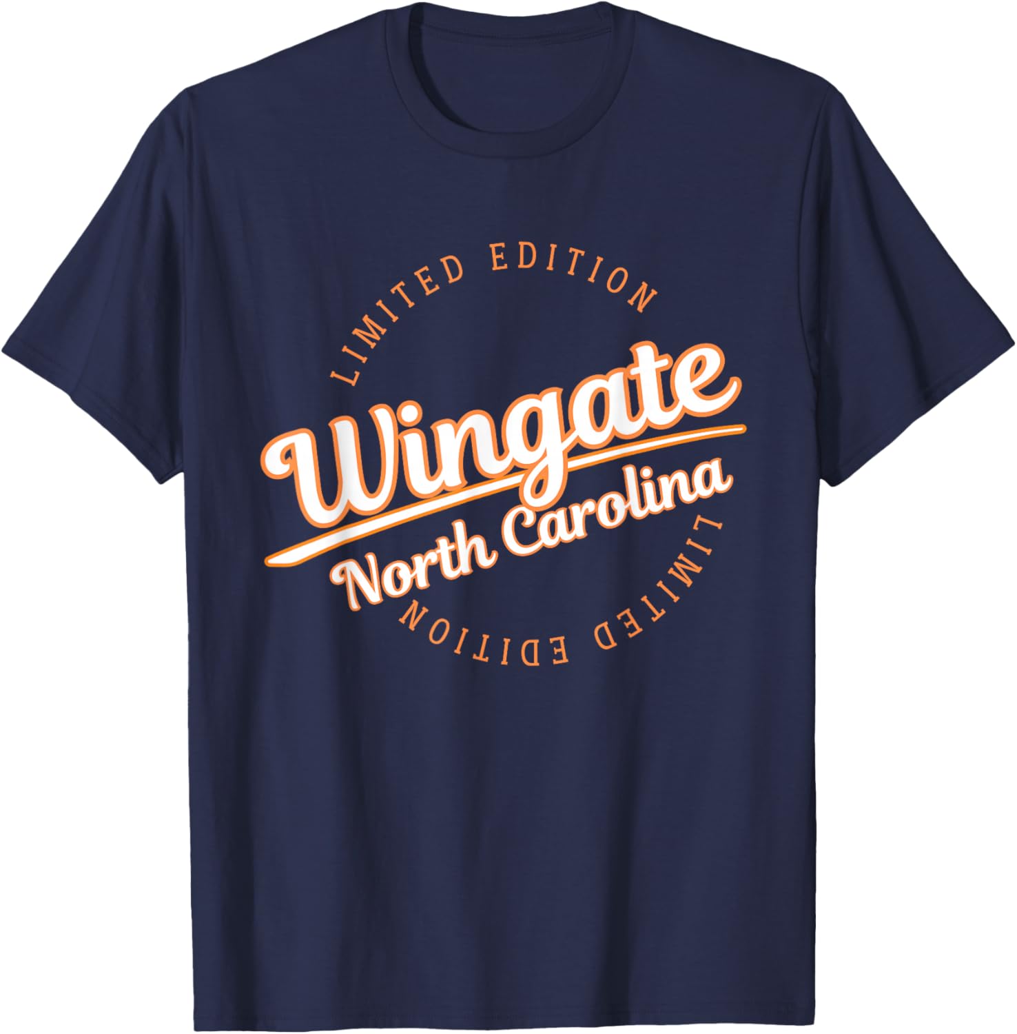 Retro Athletic Wingate NC Apparel T-Shirt - T-Shirt | Navy