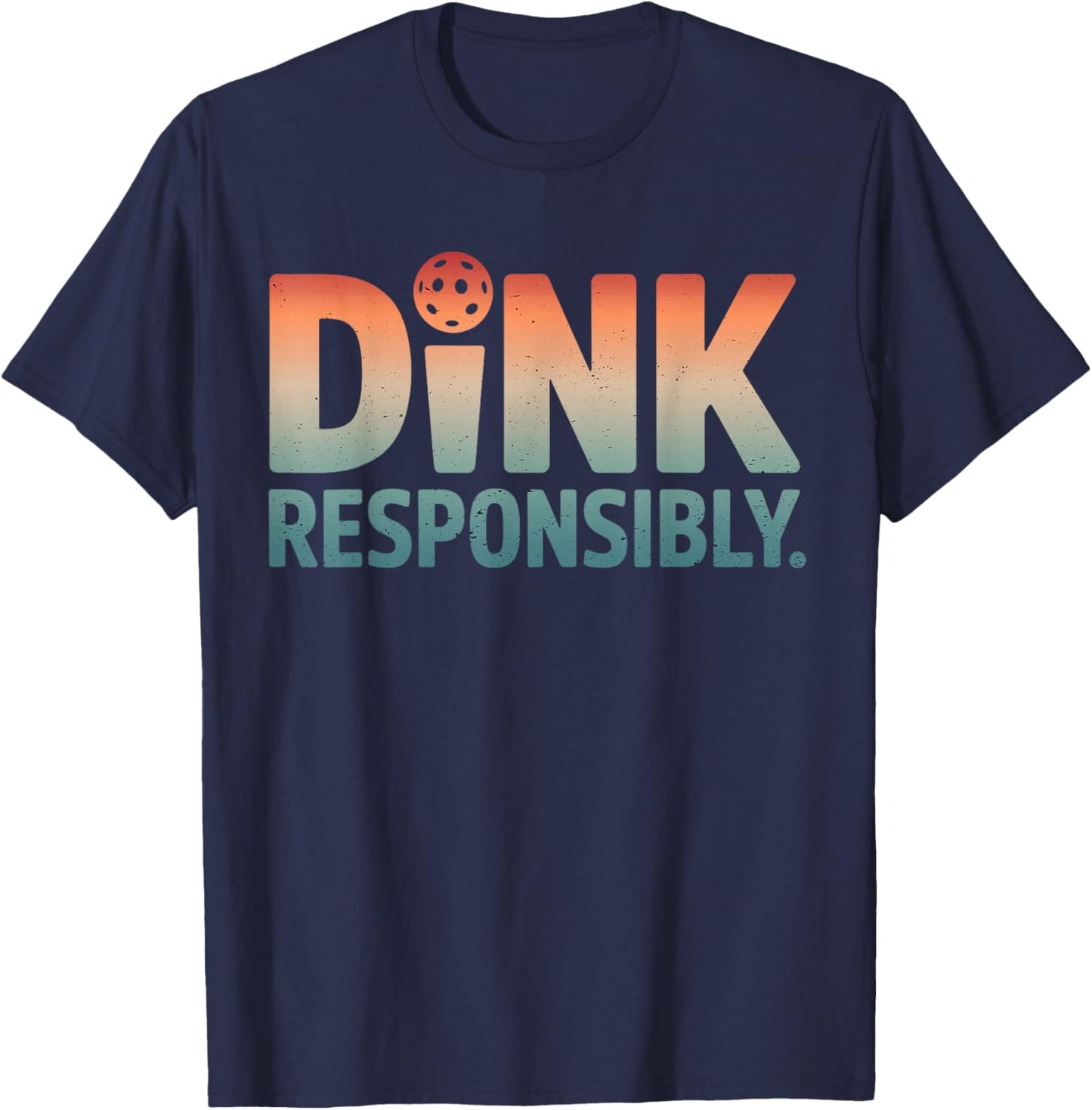 Funny Pickleball Player & Coach Dink Squad Paddleball T-Shirt - T-Shirt | Navy