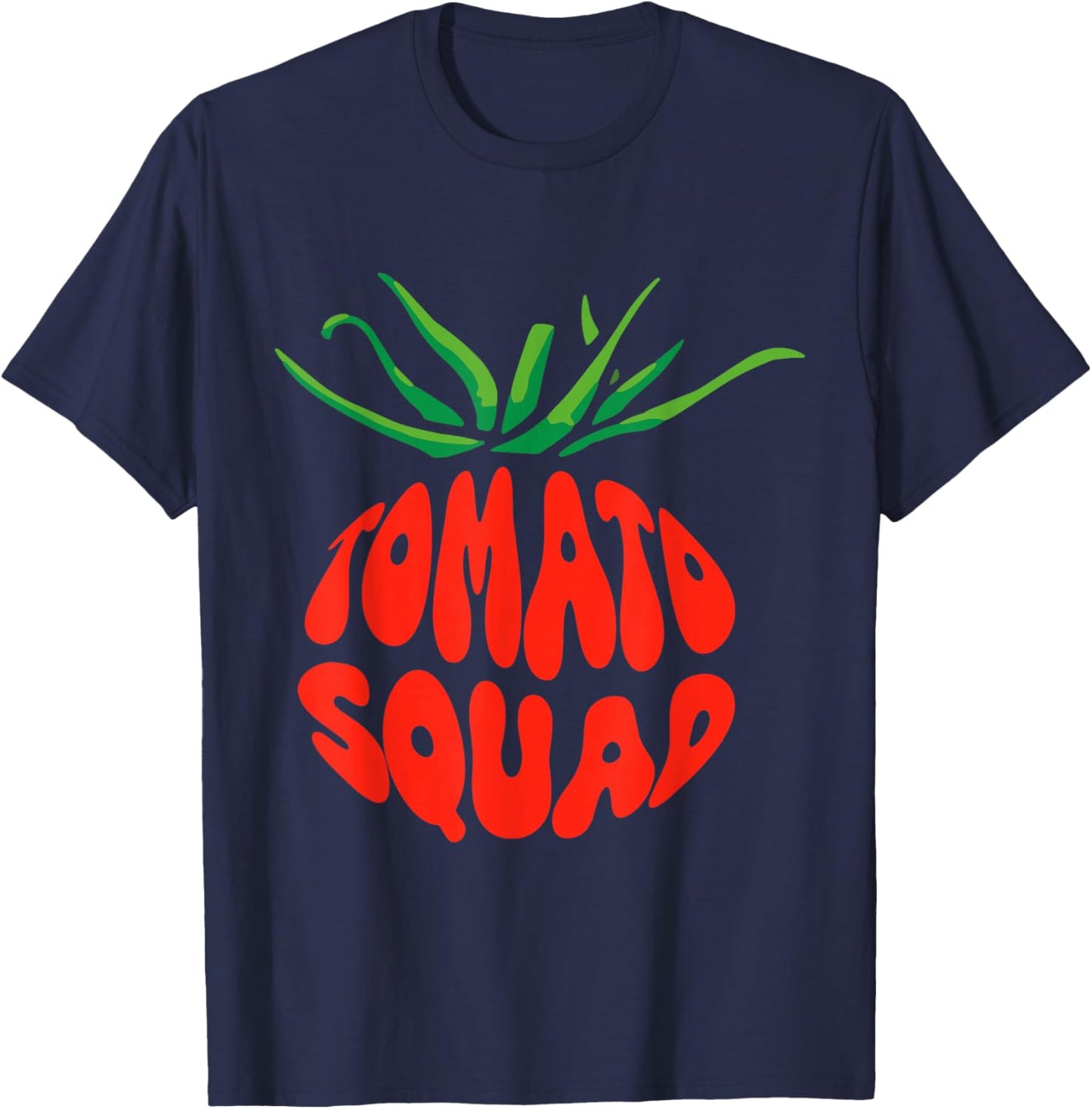 Tomato Squad Fruit Tomato Gardener Gardening T-Shirt - T-Shirt | Navy