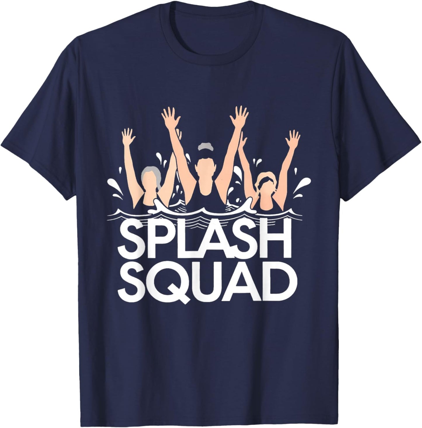 Water Aerobics Aqua Waterobics Instructor Splash Squad T-Shirt - T-Shirt | Navy