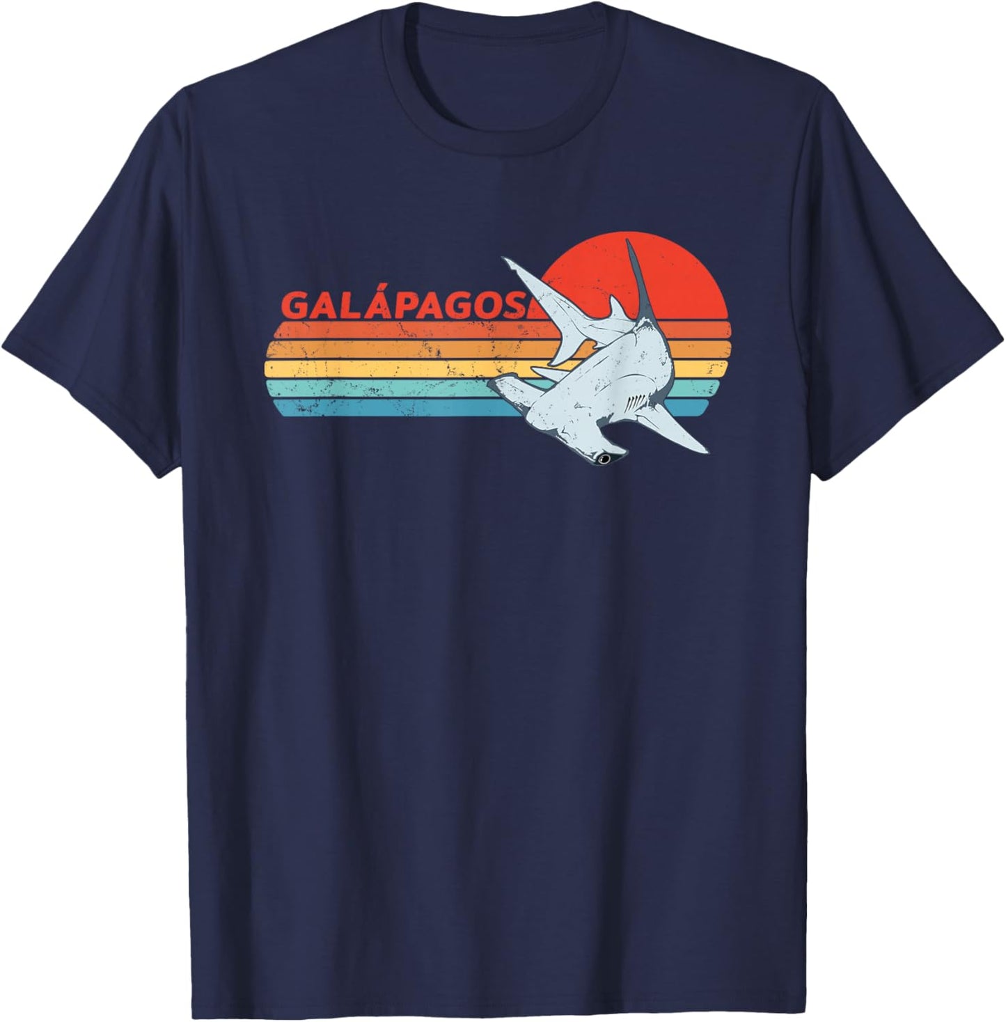 Hammerhead Shark Galapagos Islands Ecuador T-Shirt - T-Shirt | Navy