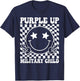 Groovy Purple Up For Military Kids Military Child Month T-Shirt - T-Shirt | Navy