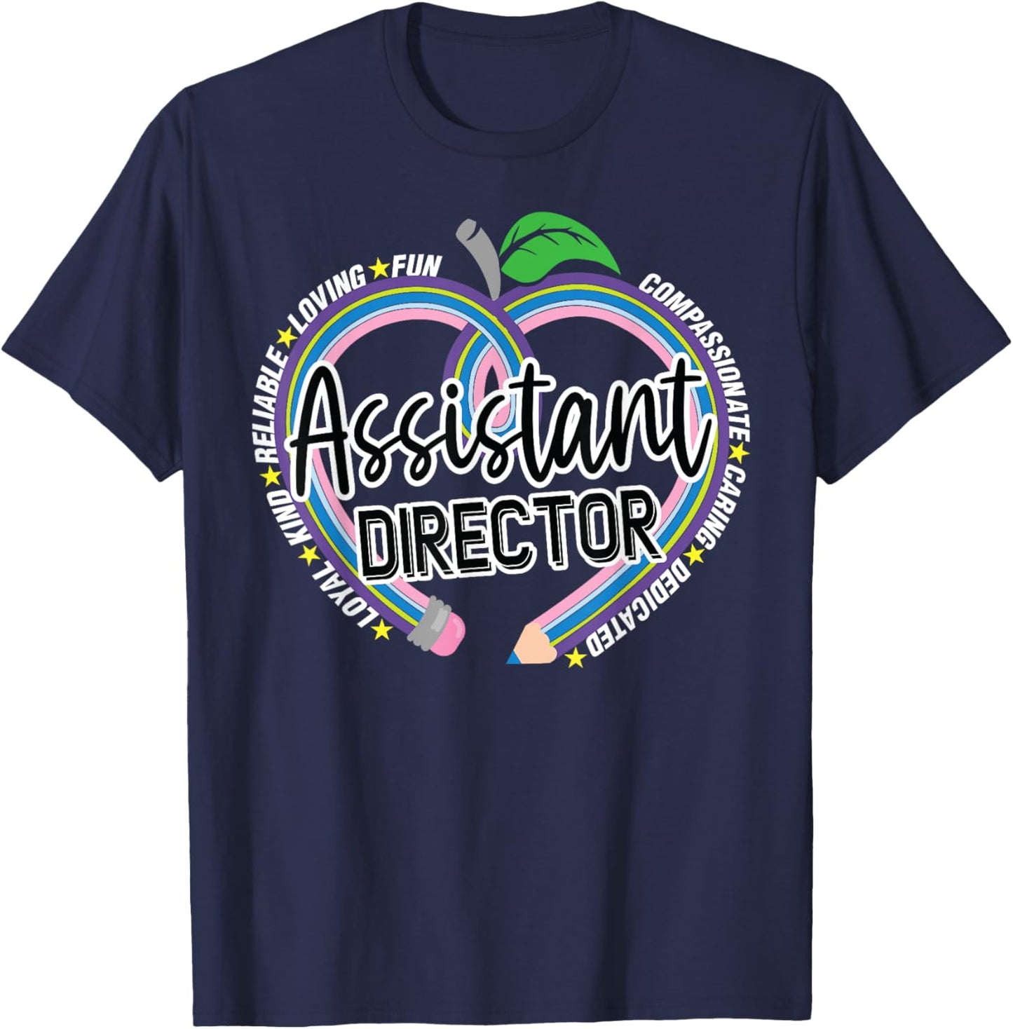 Wild About School Team of Educator Counselors Crew Assistant Director Childcare Back To Preschool Group Daycare T-Shirt - T-Shirt | Navy