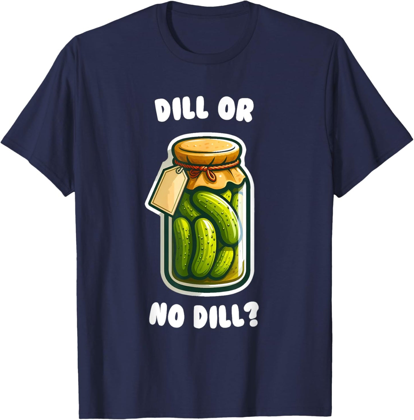 Dill or no dill Pickle Deal Bigfoot Sunglasses Funny Kids T-Shirt - T-Shirt | Navy