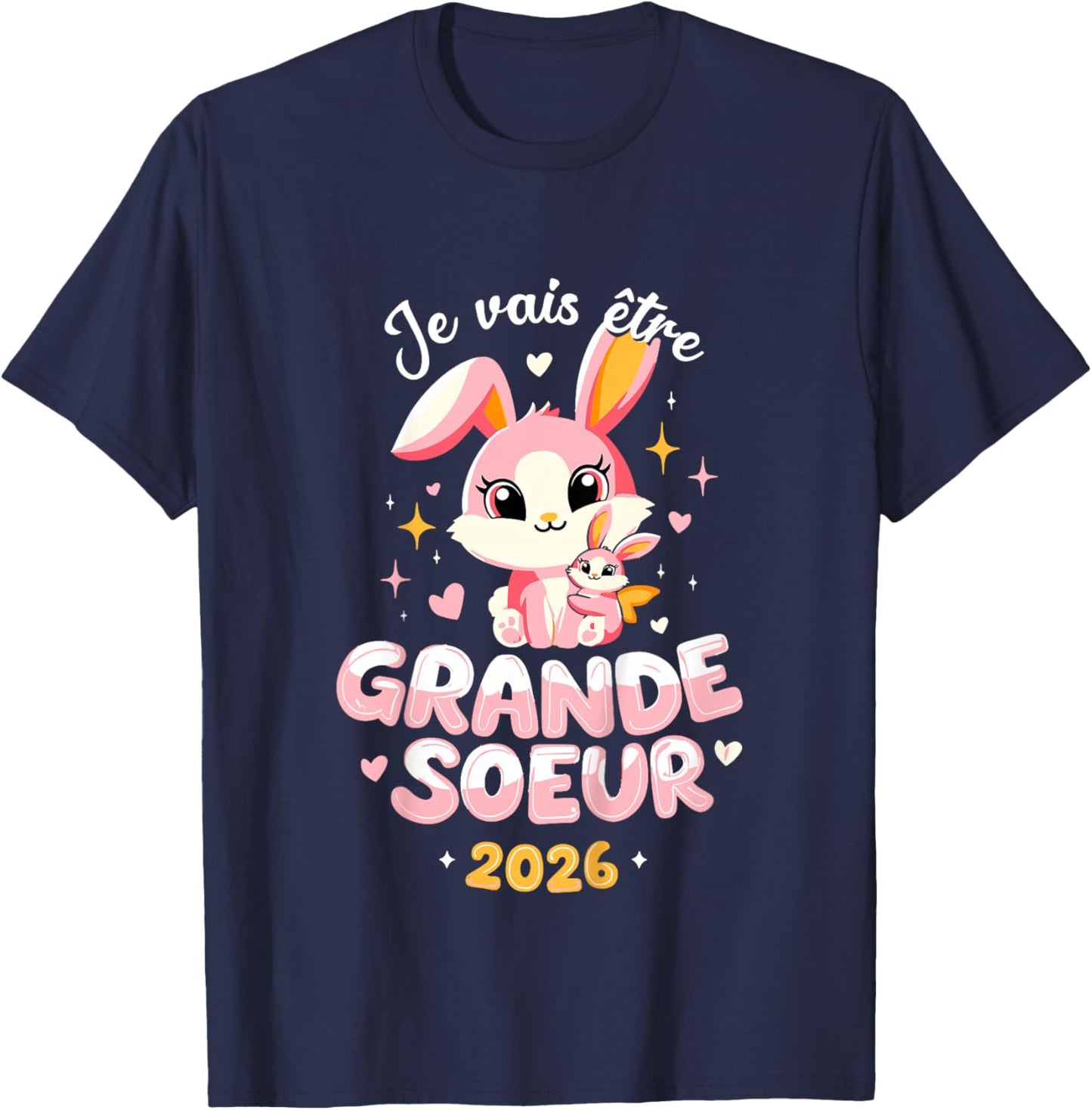 Child Future Big Sister 2026 I Will Be Big Sister 2026 T-Shirt - T-Shirt | Navy