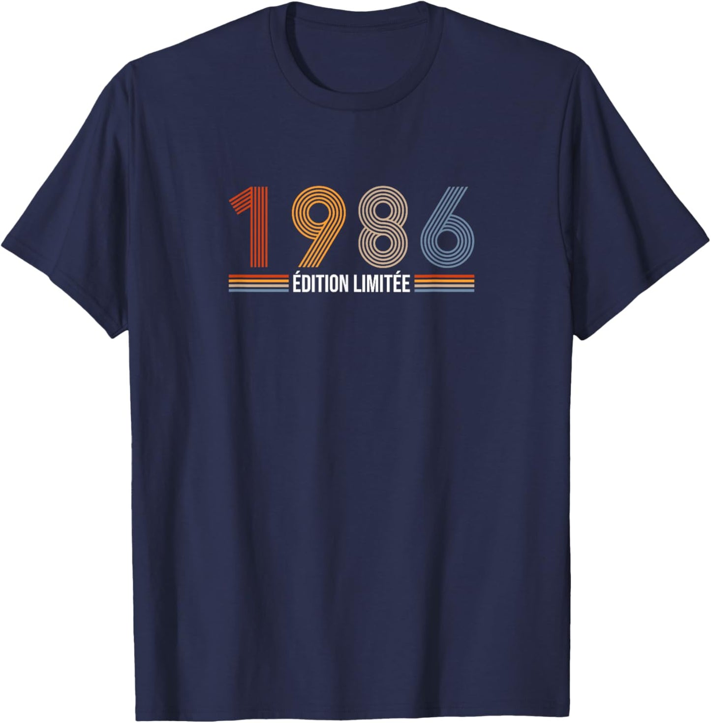 Vintage 1986 Limited Edition 39th Anniversary Retro 39 Years T-Shirt - T-Shirt | Navy