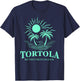 Tortola B.V.I British Virgin Islands Souvenir Vacation T-Shirt - T-Shirt | Navy