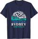 Vintage Retro Sydney Opera House Harbour Bridge Australia T-Shirt - T-Shirt | Navy