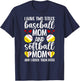 Baseball Mom And Softball Mom Proud Softball Baseball Mom T-Shirt - T-Shirt | Navy