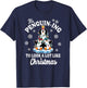Penguin-ing Christmas Tree on Ice Cute Holiday T-Shirt - T-Shirt | Navy