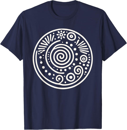 Pachamama Symbol Bolivia Mother Earth Inca Goddess T-Shirt - T-Shirt | Navy