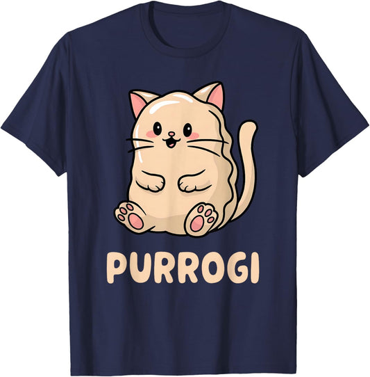 Pierogi Cat Lover Kawaii Pierogi Lover Funny Polish Kids T-Shirt - T-Shirt | Navy