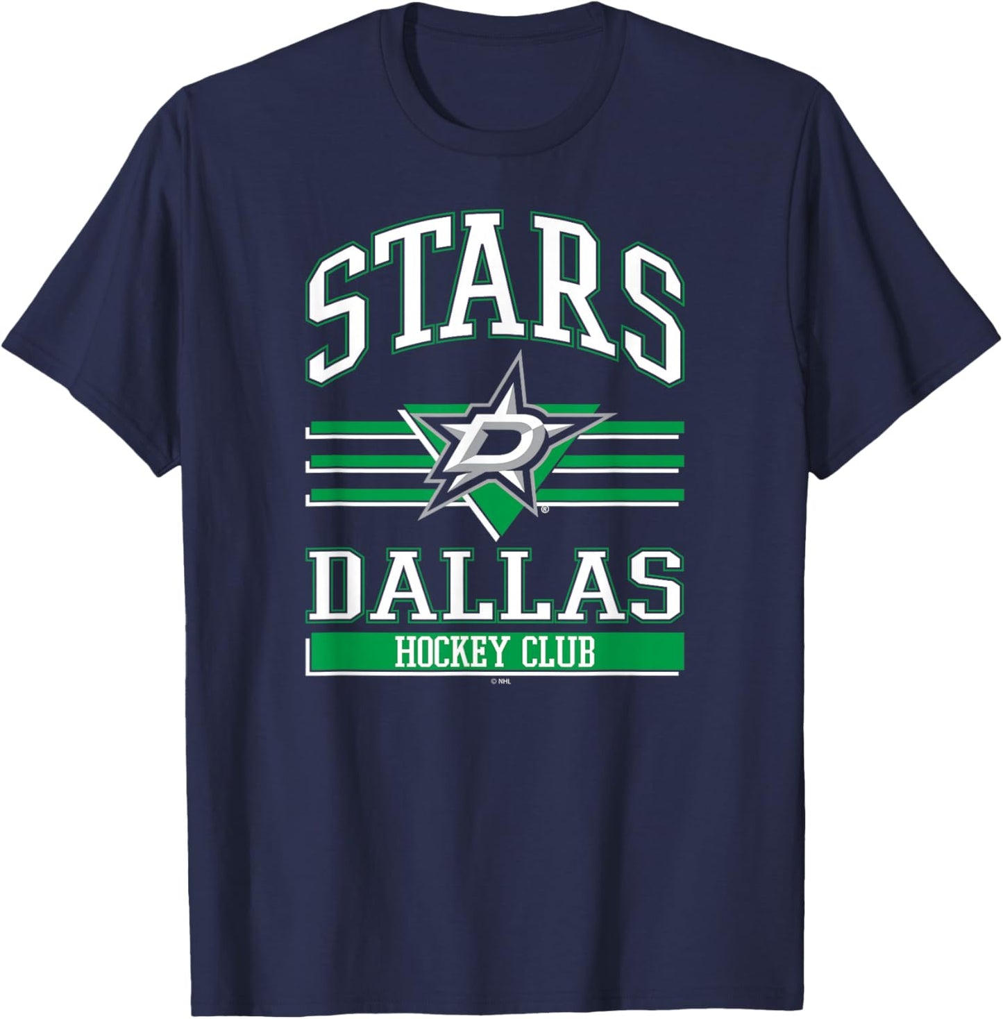 Dallas Stars Hockey Club Black Officially Licensed T-Shirt - T-Shirt | Navy