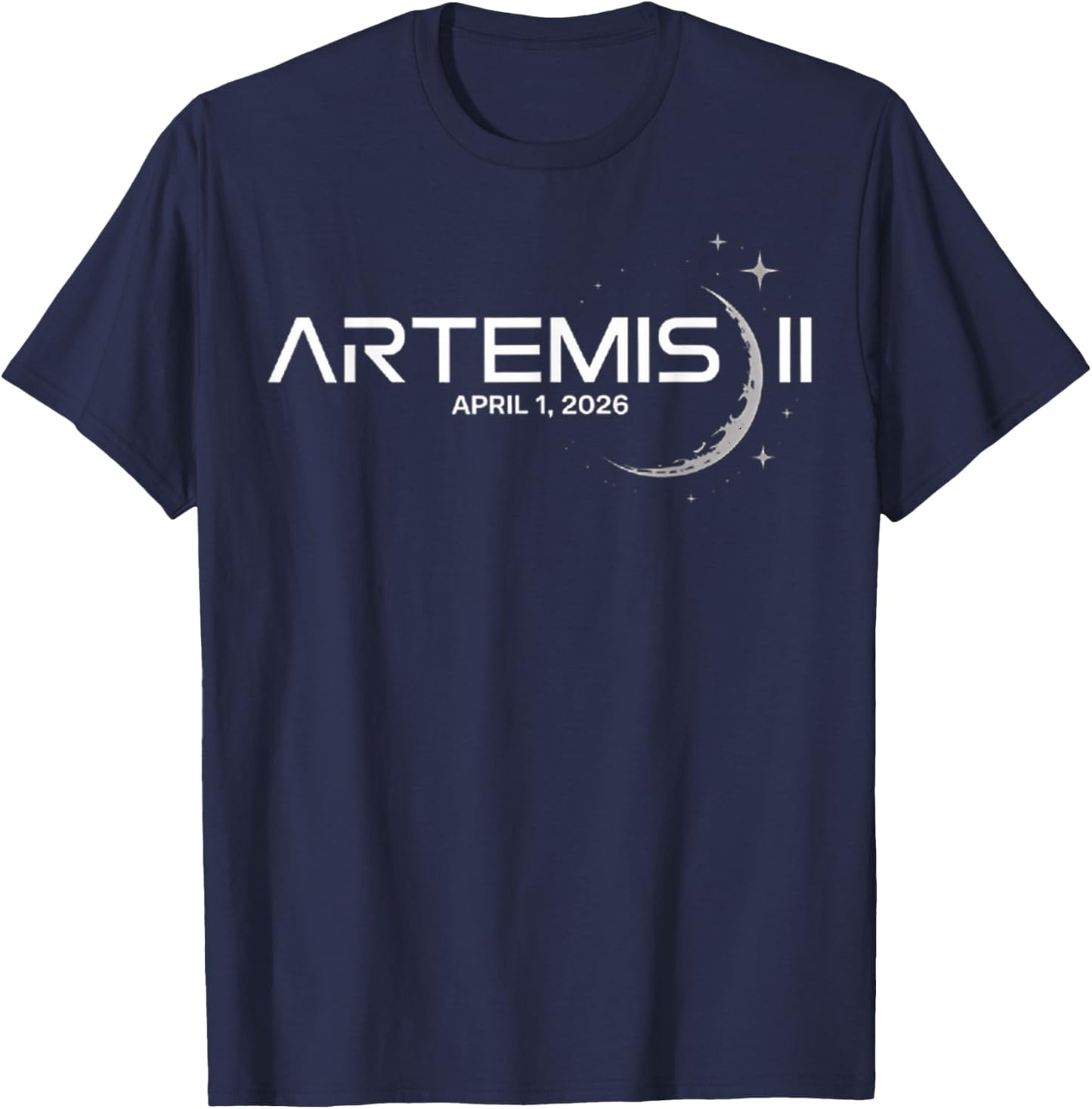 Artemis II 2 Launch to the Moon Space Mission April 2026 T-Shirt - T-Shirt | Navy