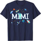 Mimi Astronaut Space Family Matching Birthday Party T-Shirt - T-Shirt | Navy