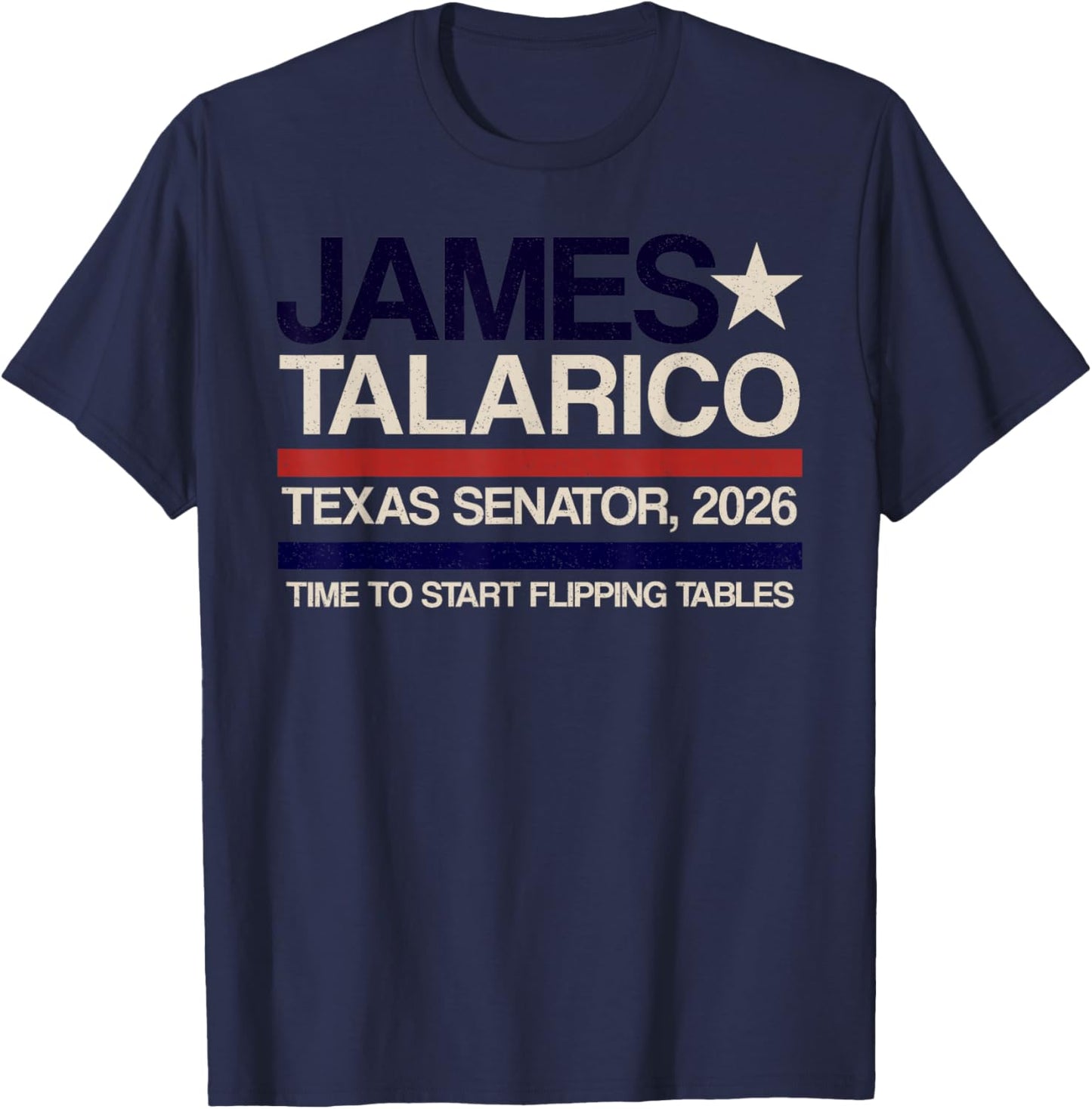 Progressive Texan for Senate 2026 James Talarico T-Shirt - T-Shirt | Navy