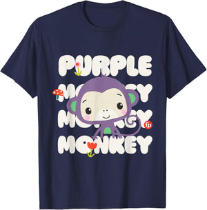 Fisher-Price Purple Monkey T-Shirt - T-Shirt | Navy