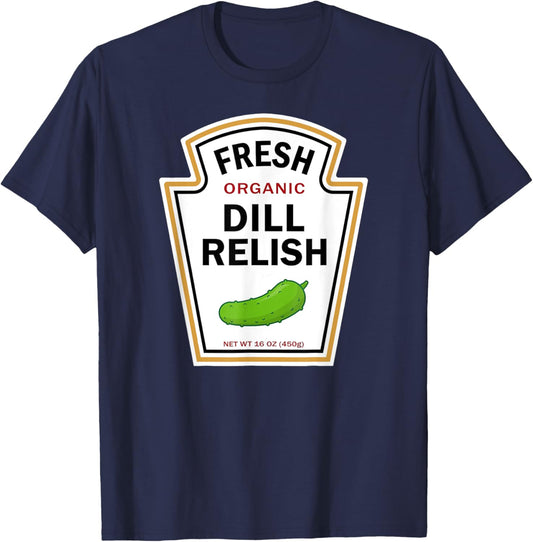 Dill Relish Easy Halloween Costume Diy Group Matching Couple T-Shirt - T-Shirt | Navy