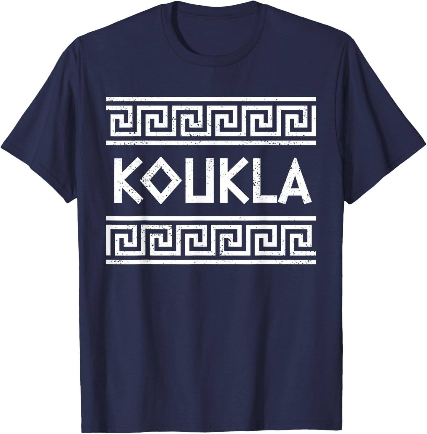 Koukla Ancient Greek Pride Greek Flag Opa Greek Party Greece T-Shirt - T-Shirt | Navy