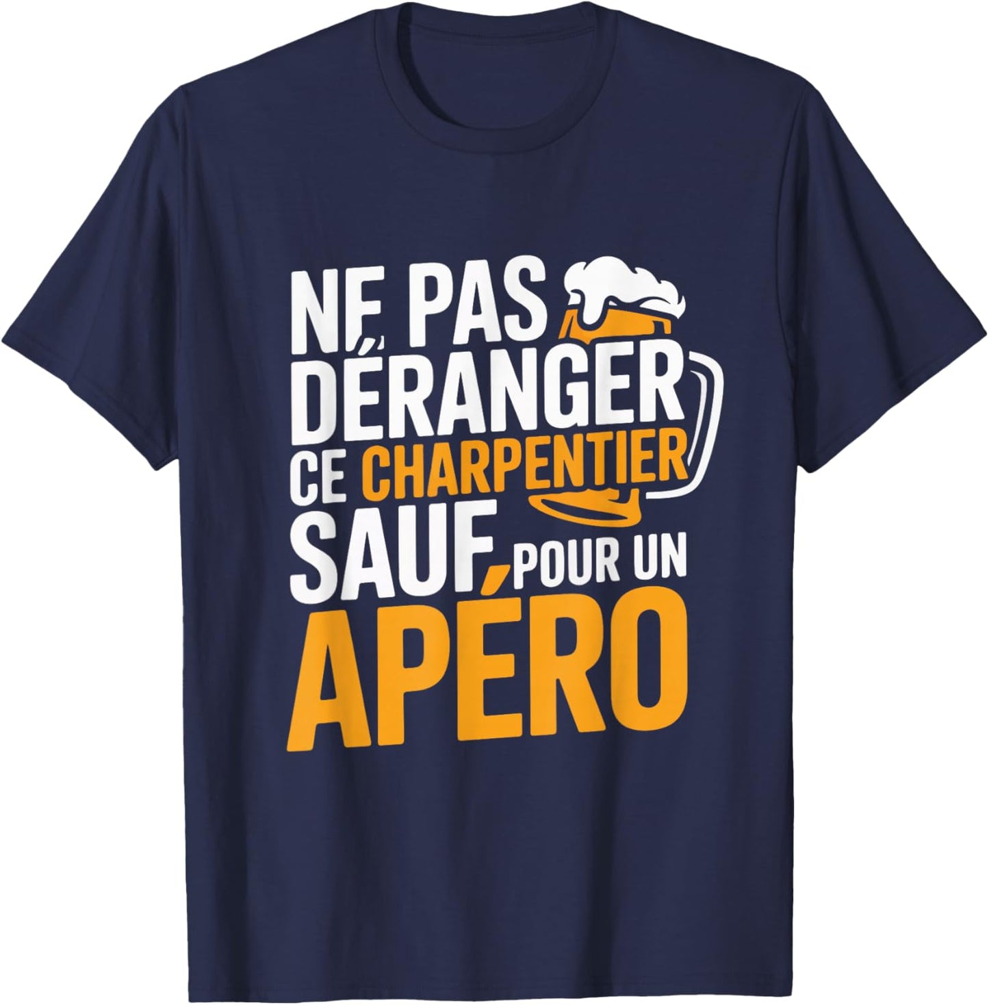 Carpentier Men's Aperitif Humour Gift Funny Beer T-Shirt - T-Shirt | Navy
