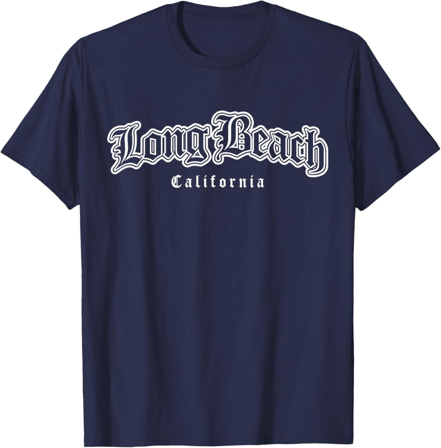 Long Beach California Souvenir Men T-Shirt - T-Shirt | Navy