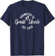 Promoted to Great Uncle 2026 T-Shirt - T-Shirt | Navy