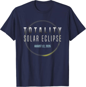 Amateurs d'astronomie Éclipse Solaire Totale 2026 Totalité T-Shirt - T-Shirt | Navy
