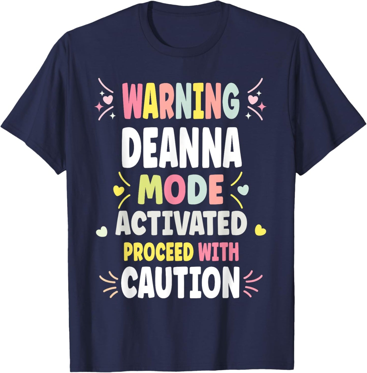 DEANNA Personalized Women's Gift Custom DEANNA T-Shirt - T-Shirt | Navy