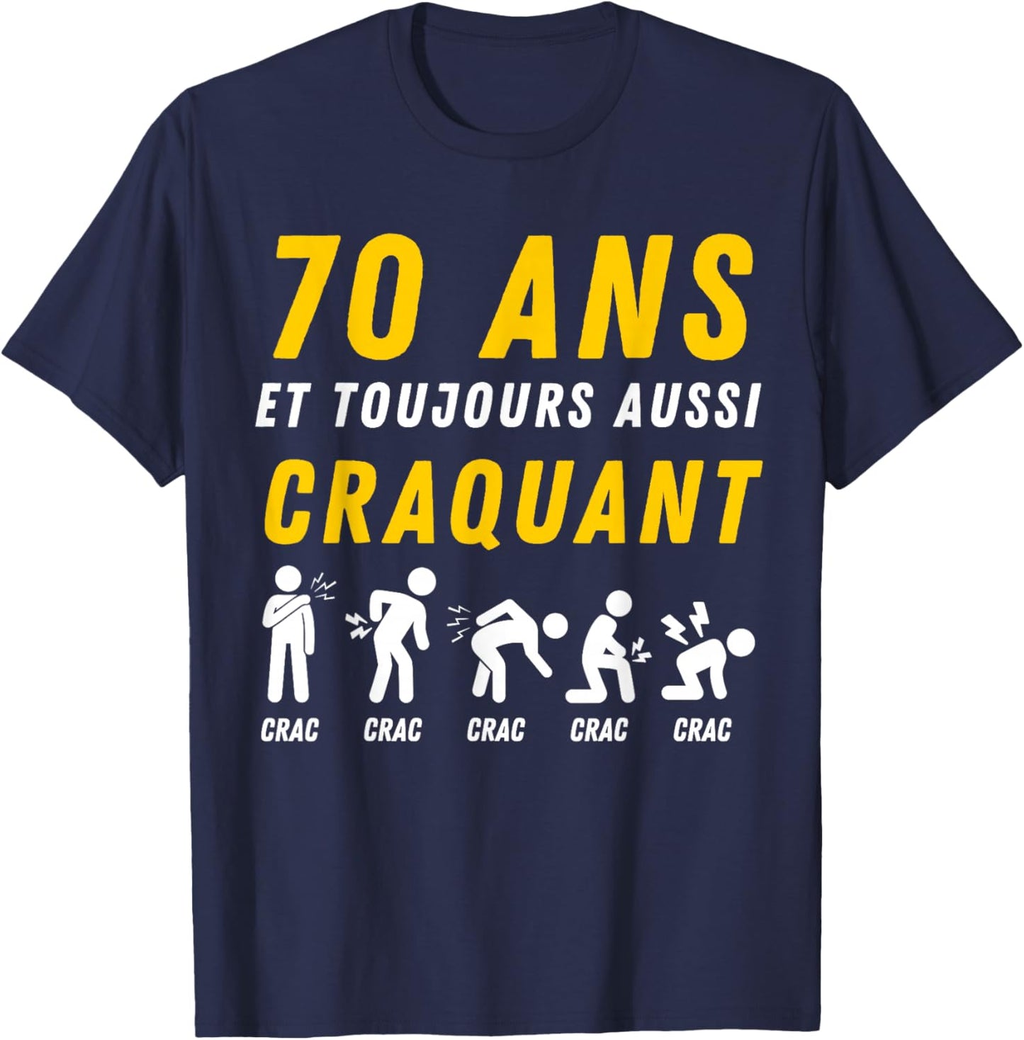 Gift Humour 70th Anniv 1956 Birthday 70 Years Men's T-Shirt - T-Shirt | Navy