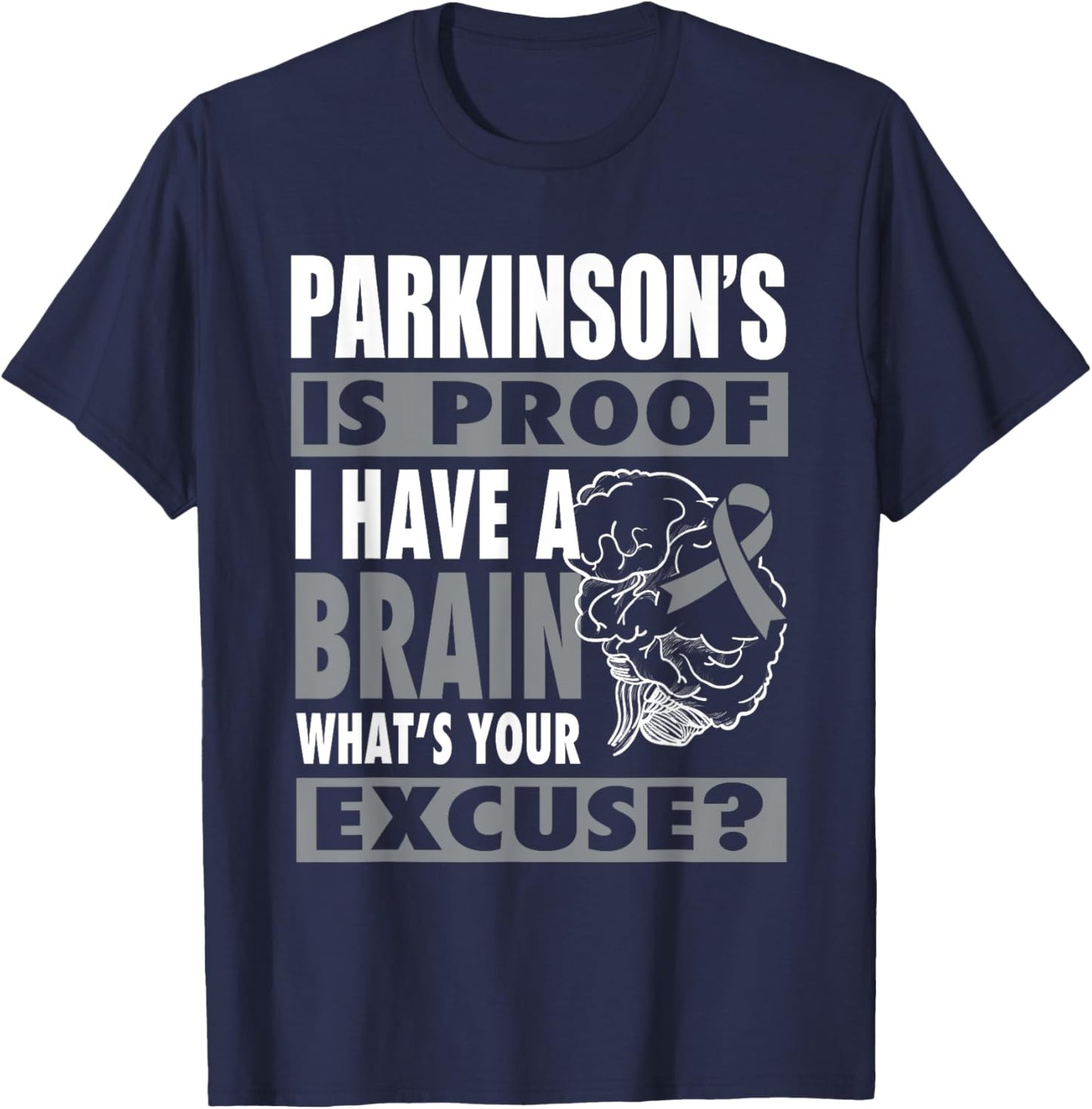 Funny Parkinsons Warrior parkinsons disease awareness T-Shirt - T-Shirt | Navy
