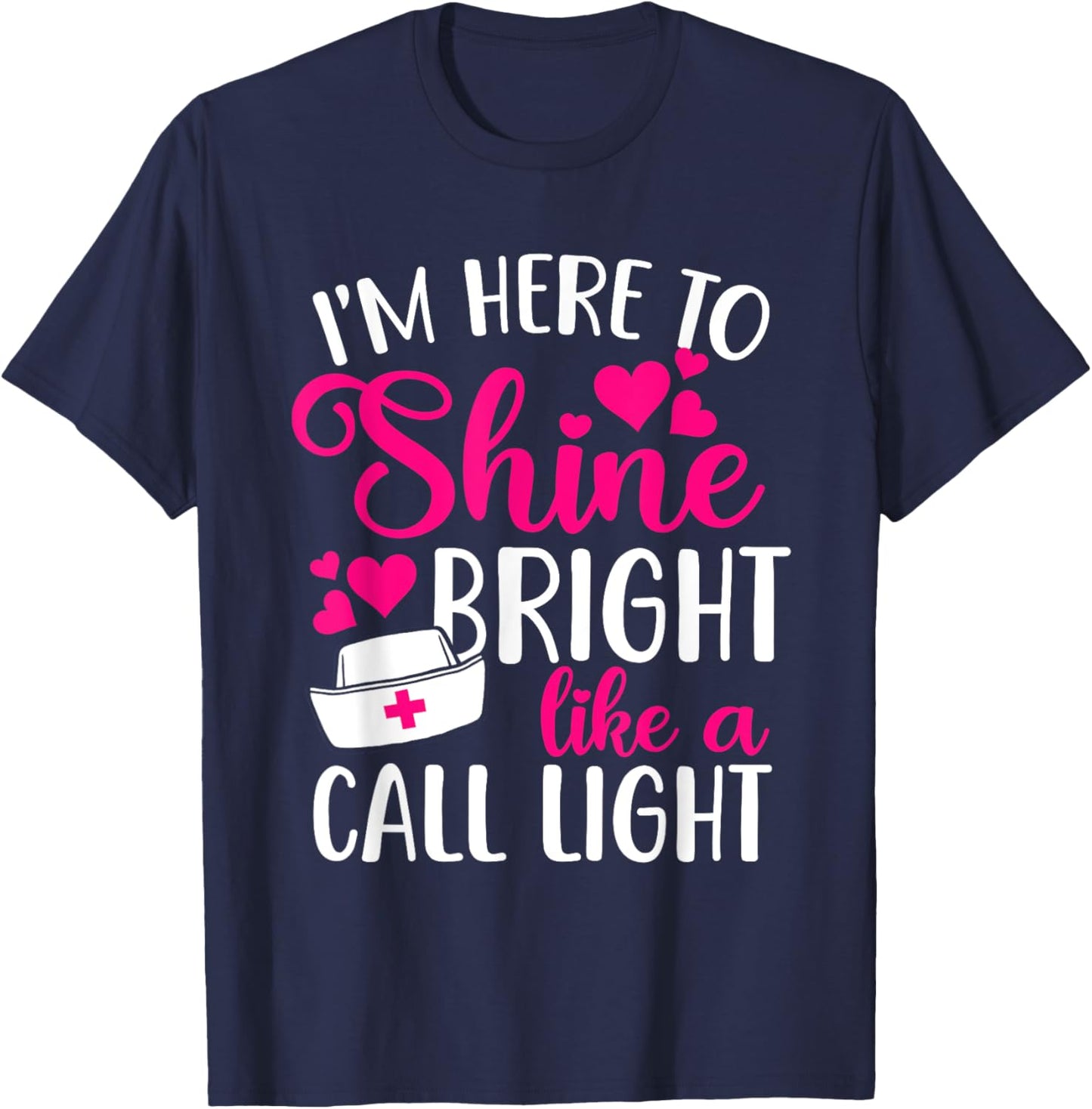 Nurse Appreciation Month Nurse Badge Reel CNA RN Nurse T-Shirt - T-Shirt | Navy