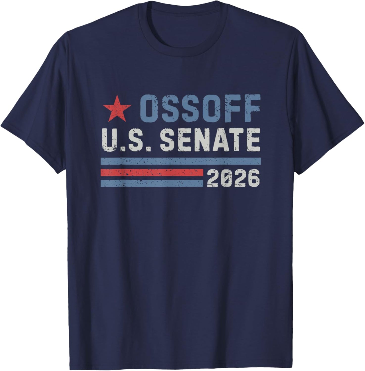 Jon Ossoff for U.S. Senate from Georgia 2026 Vintage T-Shirt - T-Shirt | Navy