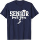 Senior 2026 Track Mom Proud Sports Mom Parent Graduation T-Shirt - T-Shirt | Navy
