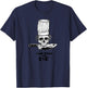 Bourdain Cook Free Or Die Funny Skull Chef Food T-Shirt - T-Shirt | Navy