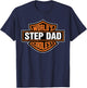 Worlds Coolest Step Dad Matching Family Fathers Day T-Shirt - T-Shirt | Navy