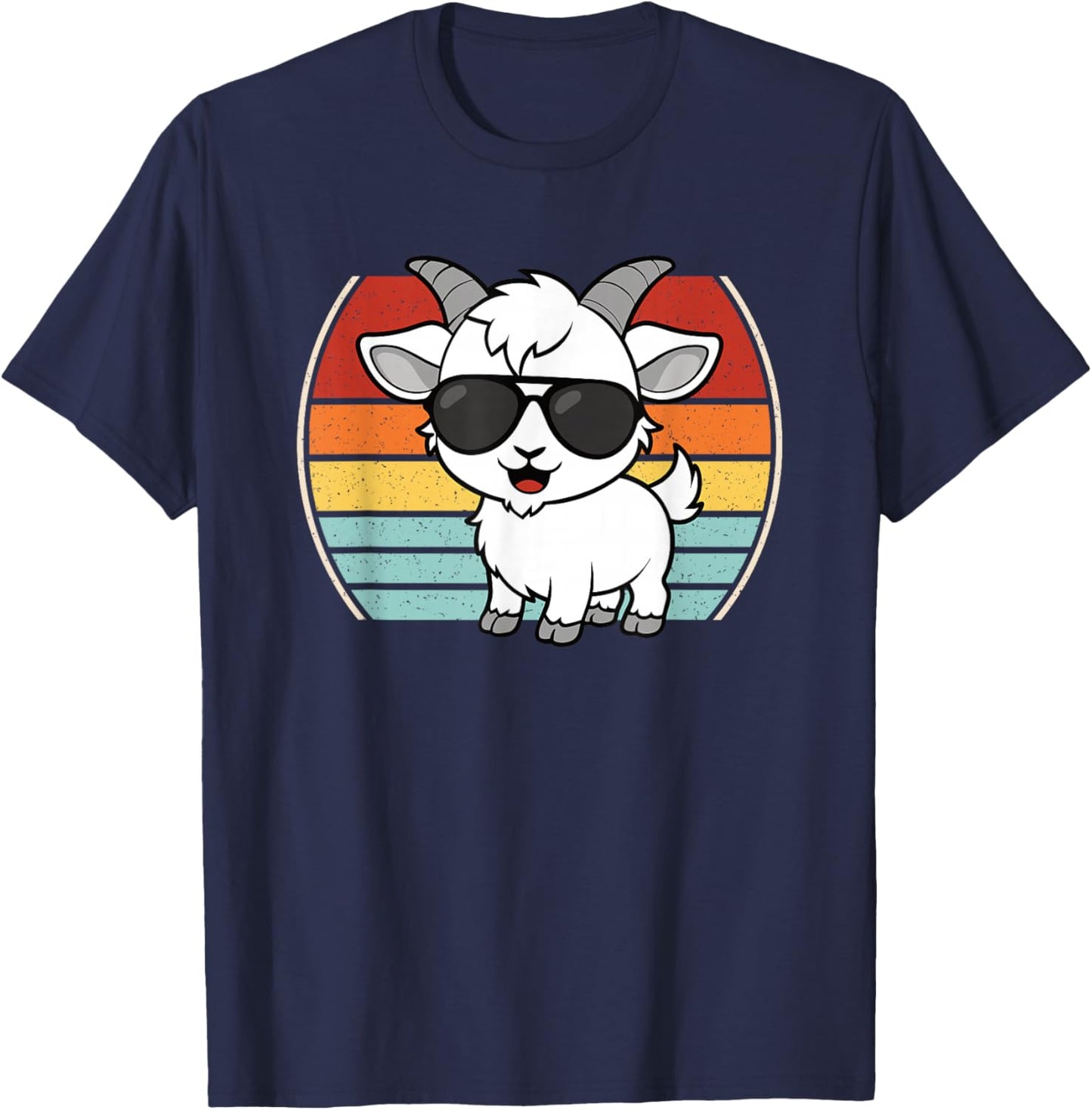 Cool Goat Lover Boys Girls Kids T-Shirt - T-Shirt | Navy