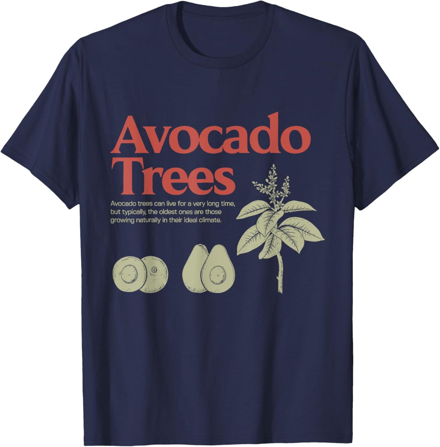 Avocado Trees Funny Definiton Apparel T-Shirt - T-Shirt | Navy