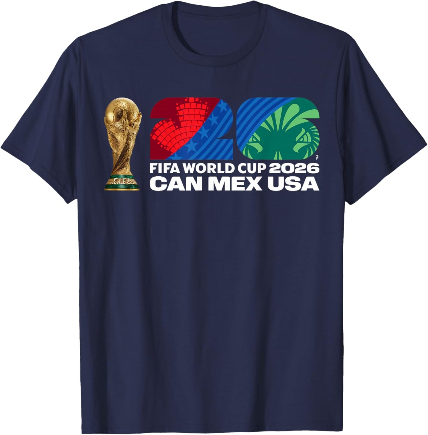 FIFA World CUP26 FIFA Host Country Trophäe Farbe T-Shirt - T-Shirt | Navy