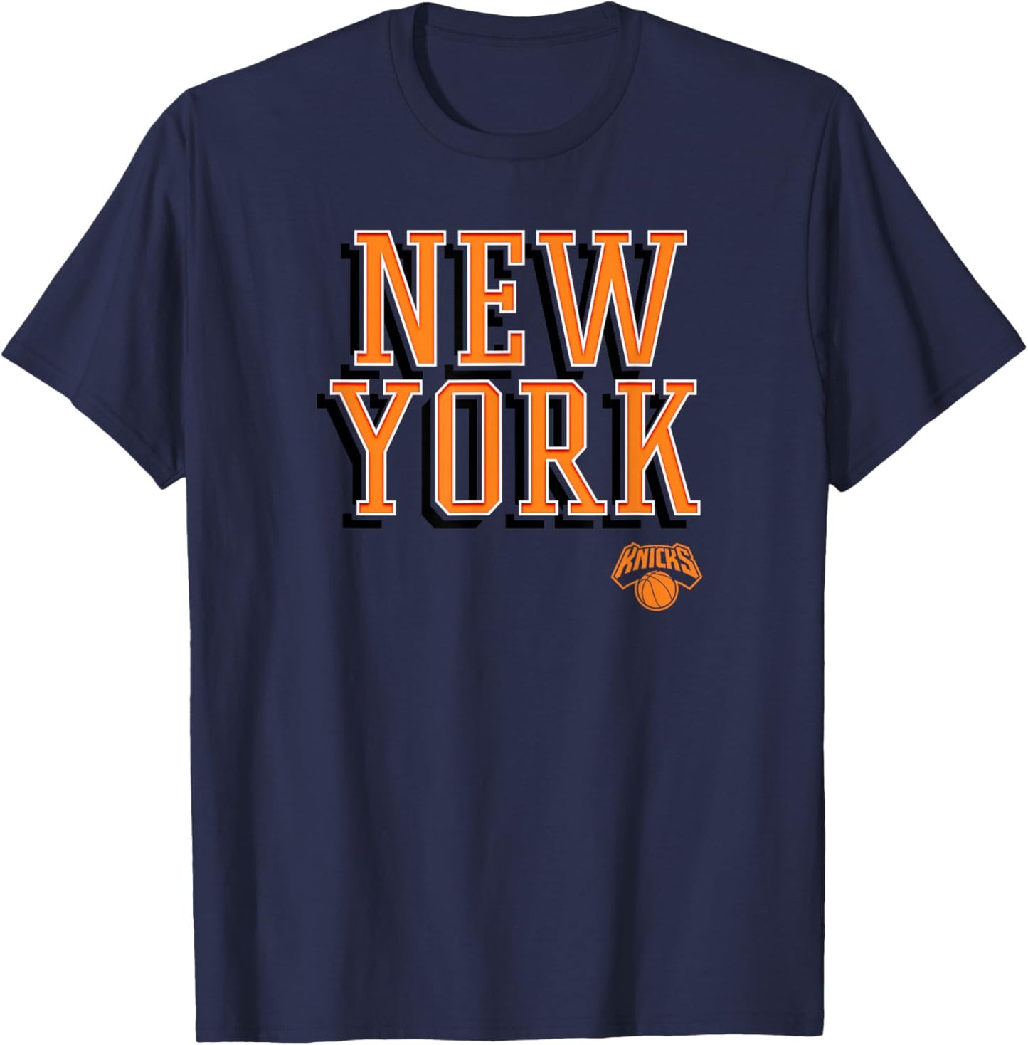 Logo NBA - New York Knicks City Wordmark T-Shirt - T-Shirt | Navy