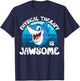 Physical Therapy is Jawsome Funny Sea Shark Lover T-Shirt - T-Shirt | Navy