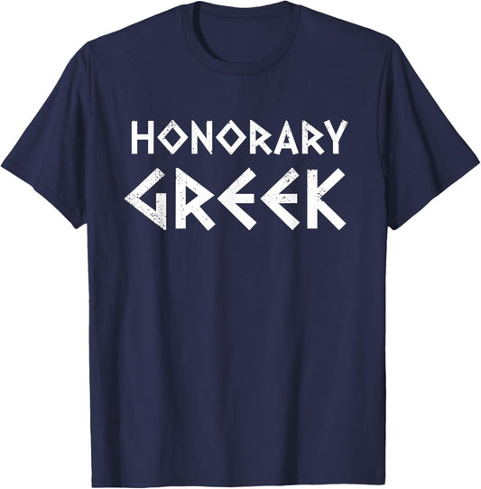 Honorary Greek Ancient Greek Wedding Greek By Marriage T-Shirt - T-Shirt | Navy