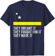 Curacao Flag Inspired Motivational Quote Design T-Shirt - T-Shirt | Navy